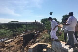 MLA inspected the renovation work of the bridge