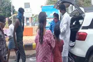 Chicken Biryani distributed Gandhi Hospital 