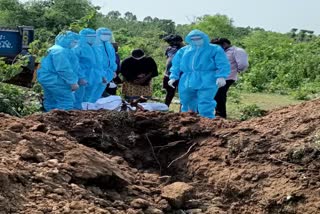 funeral, corona deceased funeral, corona deaths in bhadradri