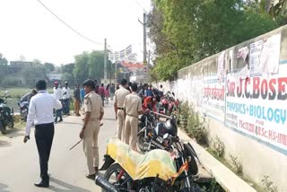 tight security regarding bihar police constable exam in jamui