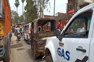 people and administration in Problem due to jam in Bihta