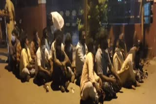Police arrested a protesting family at midnight