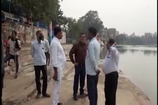 executive officer inspection ghat for chhath puja 