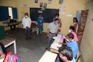 inspections at jadcherla municipal polling, jadcherla polling 