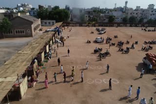 The vegetable market was relocated in Anantapur