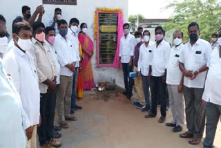 thungathurthy mla, foundation stone for development works in mothkur