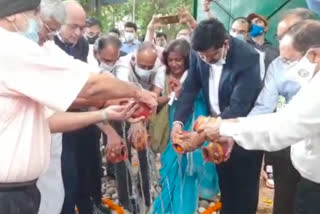 inauguration of rain water harvesting System in delhi