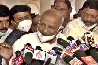 hd devegowda reaction over alliance with congress