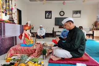 Bappa's arrival at the maharashtra home minister dilip valse patil