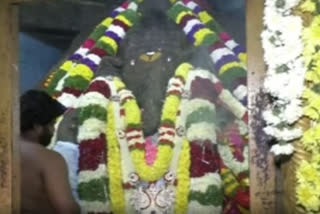 special prayers at rayadurgam dashabhuja ganapathi temple on occassion of ganesh chaturthi