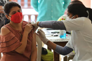 Covid vaccine administered