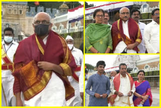 vip's visit tirumala venkateswara swamy temple