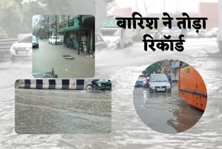 Raining heavily in Delhi NCR since late night