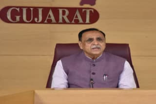 CM Vijay Rupani resigns  ഗുജറാത്ത് മുഖ്യമന്ത്രി വിജയ് രൂപാണി  gujarat CM  gujarat CM Vijay Rupani resigned  ഗവർണർ ആചാര്യ ദേവവ്രത്ത്  ഉപമുഖ്യമന്ത്രി നിതിൻ പട്ടേല്‍  ഗുജറാത്ത്  വിജയ് രൂപാണി