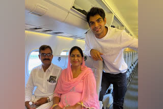 Neeraj Chopra's dream comes true as he takes parents on their first flight