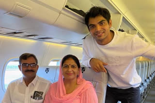 Neeraj Chopra's dream comes true as he takes parents on their first flight