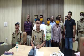 पुलिस ने 3 अभियुक्तों को किया गिरफ्तार.