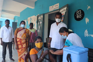 mega vaccination camp 1356 booth converted to vaccination camp in salem