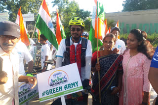 AWARENESS ON FITNESS, warangal youngman cycle tour