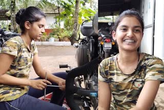 Girl Repairs Bullet Bikes