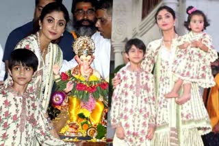 shilpa shetty ganesh visarjan