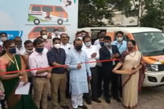 health minister Rajesh Tope inaugurated two mobile hospitals in jalna