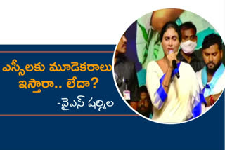 YS SHARMILA: ఎస్సీల వర్గీకరణకు వైతెపా కట్టుబడి ఉంటుంది: వైఎస్‌ షర్మిల