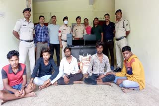 Dhamtari police arrested six accused for theft