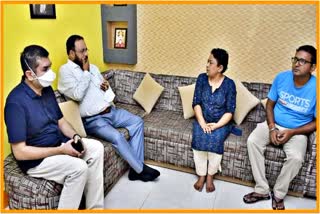 health minister visit bikram home