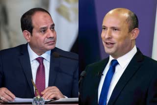 Israeli PM Bennett meets President el-Sisi in Egypt  ഇസ്രയേൽ പ്രധാനമന്ത്രി  ഈജിപ്ഷ്യൻ പ്രസിഡന്‍റ്  അബ്ദുൽ ഫത്താഹ് എൽ-സിസ്സി  നഫ്‌താലി ബെന്നറ്റ്  Israeli PM  Bennett  Egypt President  el-Sisi