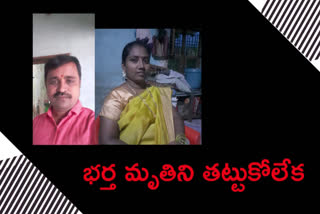 Unable to bear the death of her husband, the wife committed suicide in chittoor