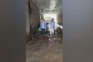 Due to lack of planning, water stored in the badlapur railway subway