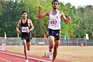 National Athletics Open  Railways runners  Railways runners Abhishek Paul  Railways runners Parul Chaudhary  Abhishek and Parul win 5000m titles  अभिषेक पॉल  पारूल चौधरी  60वीं राष्ट्रीय ओपन एथलेटिक्स चैंपियनशिप