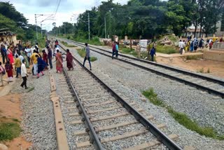 Railway underpass work