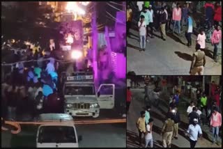 police took action on  miscreants who misbehaves during ganesha immersion procession