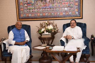 Jitan Ram Manjhi met JP Nadda