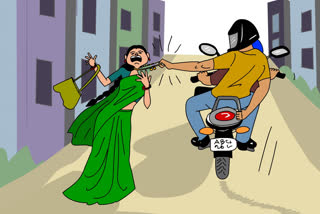 chain snatched from retired dsp wife in chennai