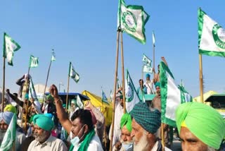 Jharoda Kalan border has been closed using barricades in view of farmers protest