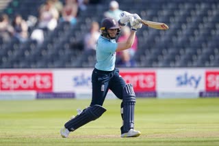 heather knight scores a century while England wins first ODI