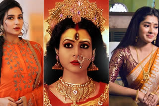 Koel Mallick, Subhashree Ganguly and Ditipriya Roy featuring durga in mahalaya