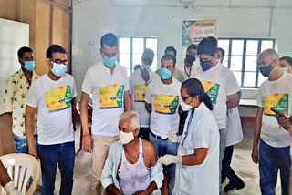 Corona vaccination campaign in Munger