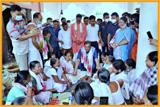 Chief Minister Himanta Biswa Sharma at banshigopal namghar