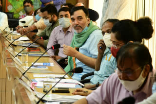 gopal rai called meeting on pollution