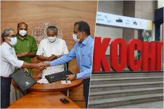 TCS signed 690 crore investment project  690 crore investment project in Kochi  കൊച്ചിയില്‍ 690 രൂപയുടെ നിക്ഷേപ പദ്ധതി  ടി.സി.എസ്  ടാറ്റ കൺസൾട്ടൻസി സർവീസസ്  Tata Consultancy Services  മുഖ്യമന്ത്രി പിണറായി വിജയന്‍  കിന്‍ഫ്ര എം.ഡി സന്തോഷ് കോശി  ടി.സി.എസ് കേരള വൈസ് പ്രസിഡന്‍റ്