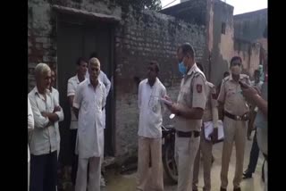 घटनास्थल पर मौजूद पुलिस बल