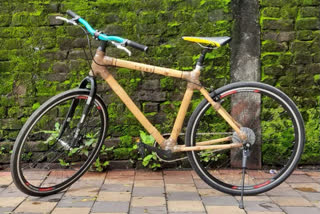Demand for bamboo bicycle made by Gujarat student in Europe