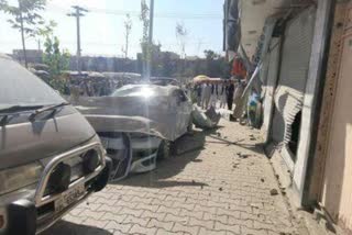 ied blast in kabul of  afghanistan