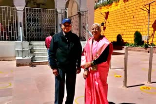 Sathe couple visited Gangotri Dham