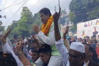 purola-mla-rajkumar-reached-bjp-headquarters-with-supporters