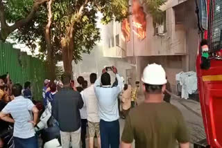 Fire in E sanje paper office